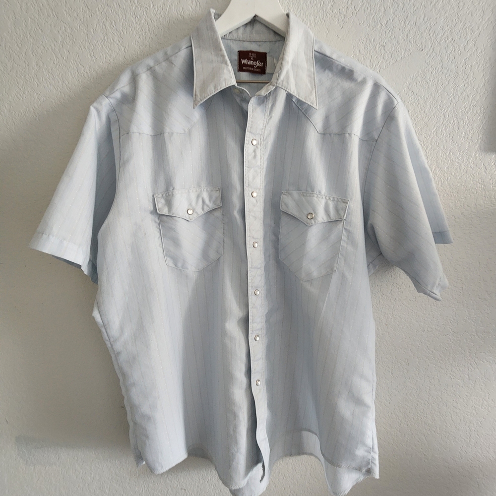 Wrangler Light Blue Men's Shirt